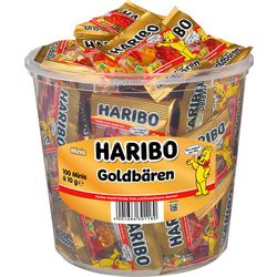 Fruitgums haribo goudberen 10 g ananas, appel, aardbei, framboos, citroen