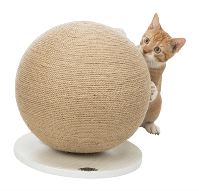 Load image into Gallery viewer, Trixie Krabpaal bal op voet jute hout
