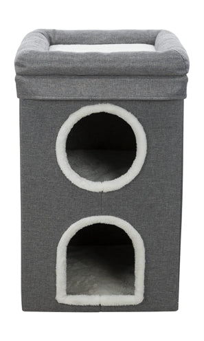 Load image into Gallery viewer, Trixie krabpaal cat tower saul grijs
