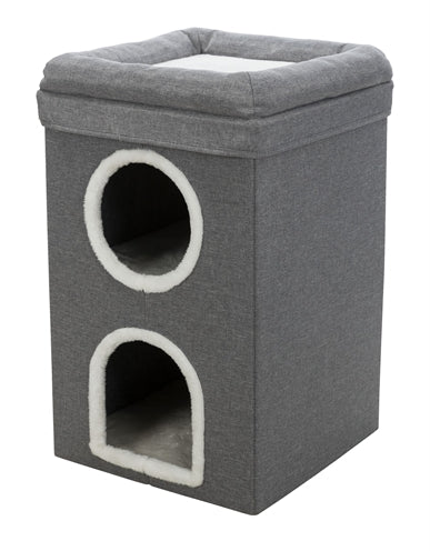 Load image into Gallery viewer, Trixie krabpaal cat tower saul grijs
