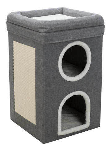 Load image into Gallery viewer, Trixie krabpaal cat tower saul grijs
