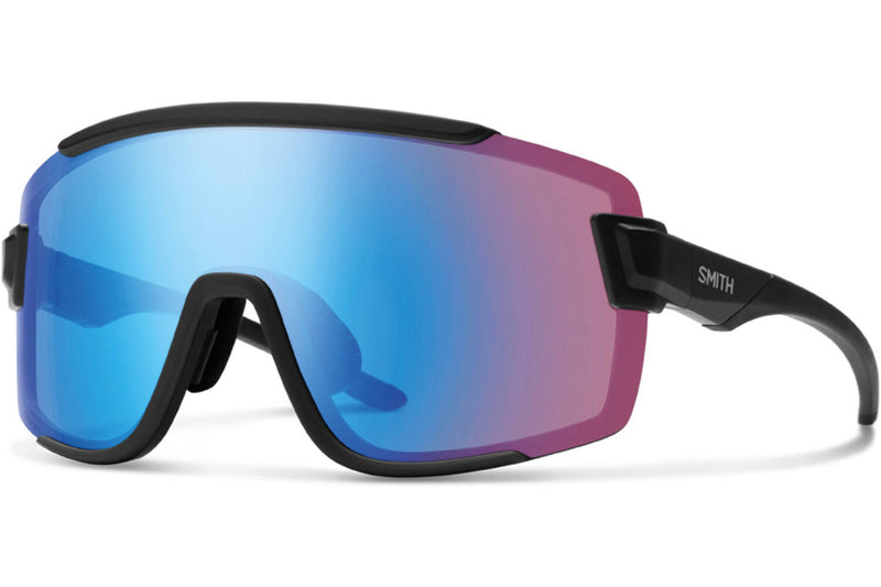 Load image into Gallery viewer, Smith Bril wildcat matte black chromapop low light rose blue mirror
