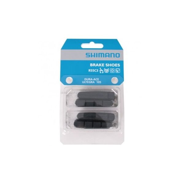 Load image into Gallery viewer, Shimano r55c3 brake pads for dura-ace, ultegra, 105 - 2 pairs
