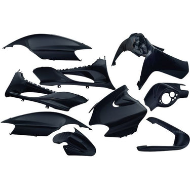 Edge plaatset 9-delig voor yamaha jog r mbk machg - metallic zwart