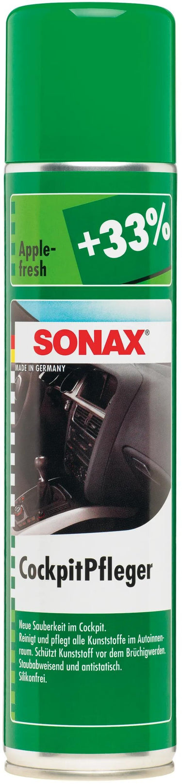 Sonax kunststofonderhoudsmiddel cockpitpfleger cockpit care 400 ml apple-fresh