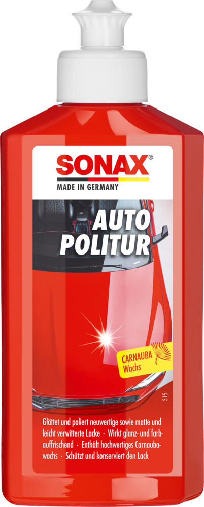 Sonax autopoetsmiddel car polishes 250 ml pet bottle