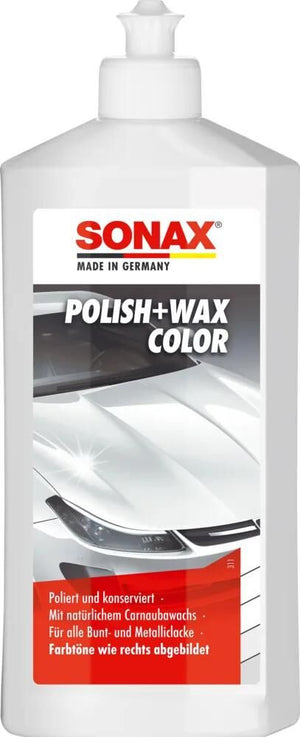 Sonax autopoetsmiddel polish wax color nanopro color polish + wax white