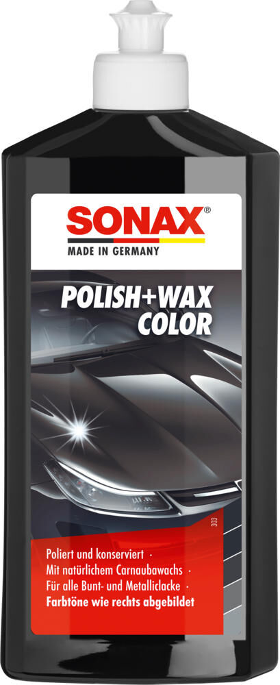 Sonax autopoetsmiddel polish wax color nanopro color polish + wax black nanotechnology
