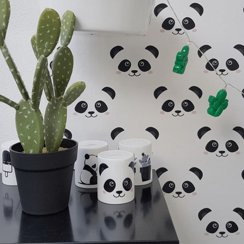 Load image into Gallery viewer, Noordwand behang fabulous world panda wit
