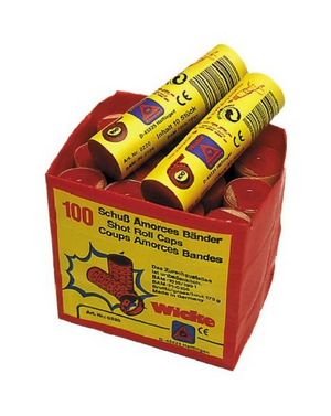 Wicke amorces band 100 schots (12 rol a 10x100)