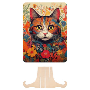 Moxy houten puzzel cat unieke vormen, 130pcs