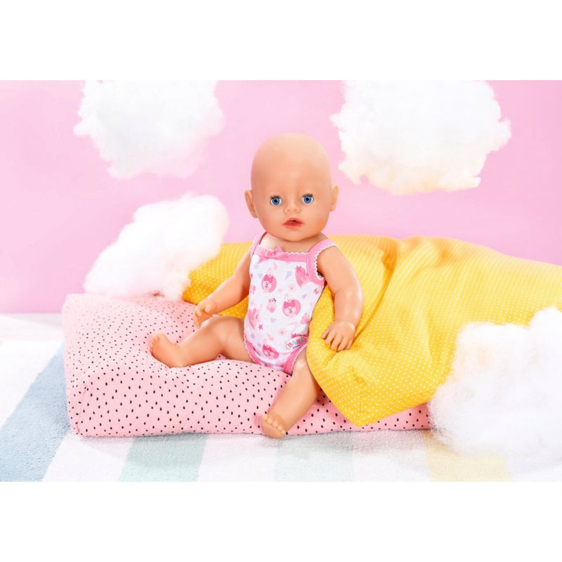 Load image into Gallery viewer, Baby born rompertje 43 cm roze wit
