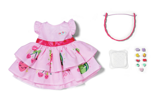 Baby born jurk met pins 43cm