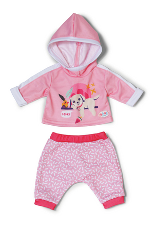 Baby born joggingpak roze 43cm
