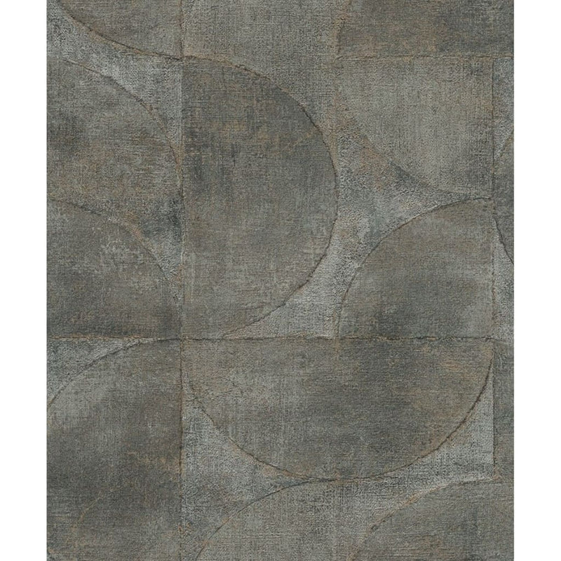 Load image into Gallery viewer, Noordwand behang vintage deluxe graphic circle look metallic groen
