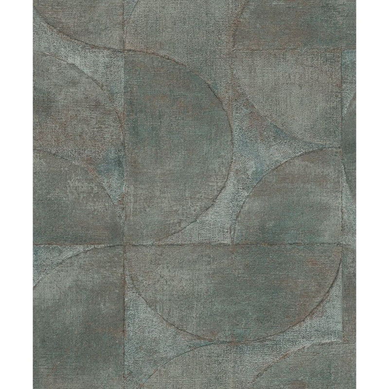 Load image into Gallery viewer, Noordwand behang vintage deluxe graphic circle look grijs en bruin
