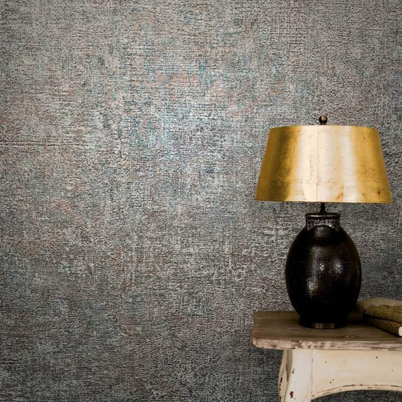 Load image into Gallery viewer, Noordwand behang vintage deluxe stucco look grijs en bruin
