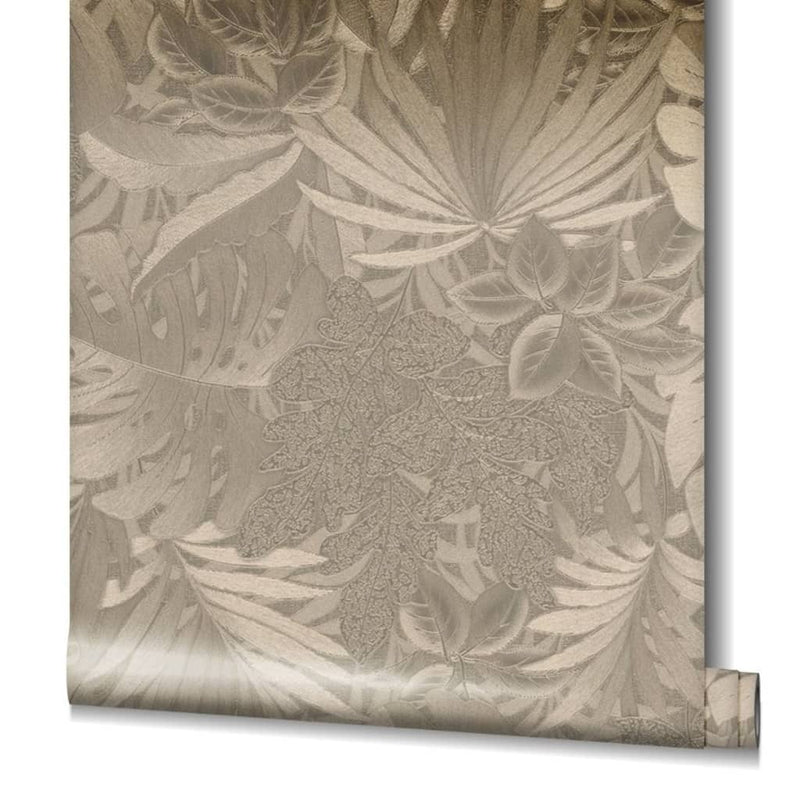 Load image into Gallery viewer, Noordwand behang botanica large leaves metallic
