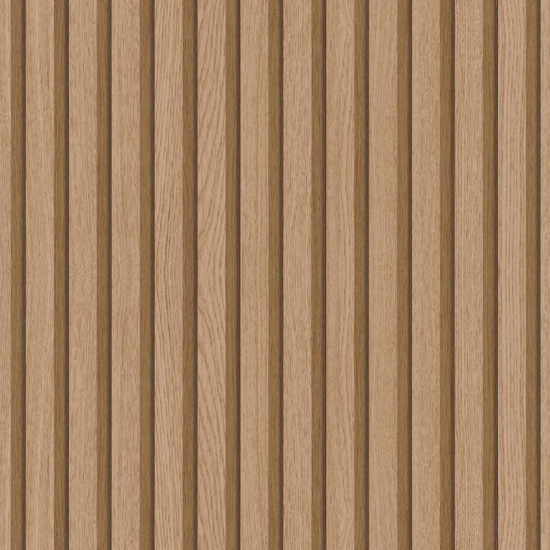 Load image into Gallery viewer, Noordwand behang botanica wooden slats bruin
