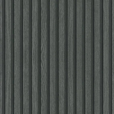 Noordwand behang botanica wooden slats zwart en grijs
