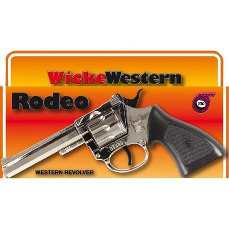 Load image into Gallery viewer, Johntoy wicke pistool rodeo chrome 100 schots
