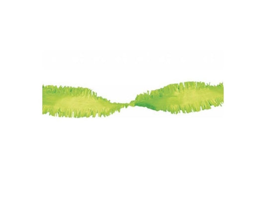 Haza crepedraaiguirlande 6m lime groen pk 5