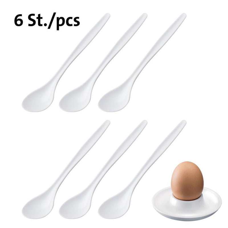 Load image into Gallery viewer, Westmark eierlepels 14.5 cm 6 stuks wit
