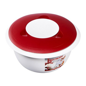 Westmark beslagkom met deksel 2.5l rood