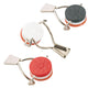 Westmark set van 3 flessendoppen met siliconenafdichting, staal, rood wit zwart, 44402270
