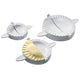 Westmark raviolimaker-set, empanada- pierogi-vorm, 3 stuks, ø 9,5 12 15,5 cm, receptenboekje, plastic, wit, 61342260