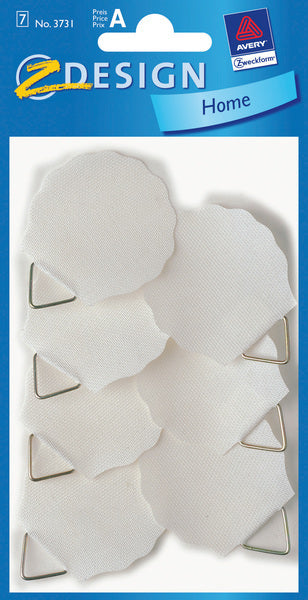 Avery av-3731 schilderijhanger z-design home 40mm wit pakje a 5 stuks