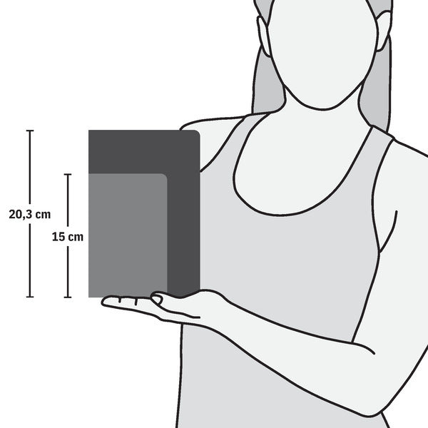 Load image into Gallery viewer, Sigel si-jn126 notitieboek jolie flair a6 hardcover gelinieerd gletsjer grijs 174 blz 80g
