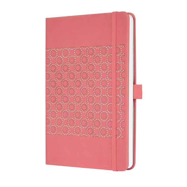 Load image into Gallery viewer, Sigel Sigel SI-JN203 Notitieboek Jolie Impress A5 Hardcover Gelinieerd 'Salmon Pink'
