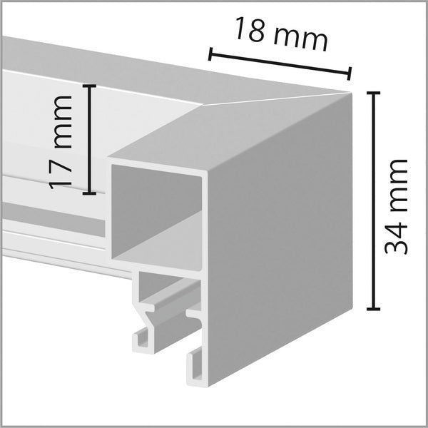 Load image into Gallery viewer, Sigel si-ga302 wissellijst gallery 40x50cm aluminium zilverkleurig
