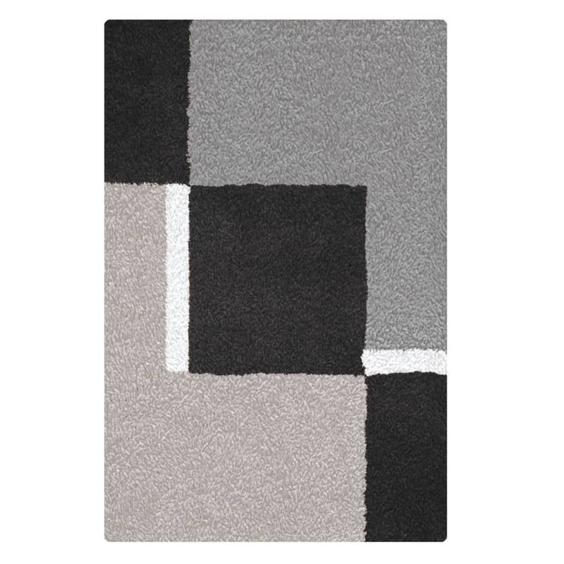 Load image into Gallery viewer, Kleine Wolke Kleine Wolke Badmat Dakota Platinum 55x65 cm grijs en zwart
