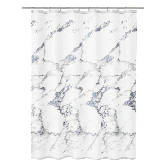 Kleine Wolke Kleine Wolke Douchegordijn Marble 180x200 cm wit en grijs