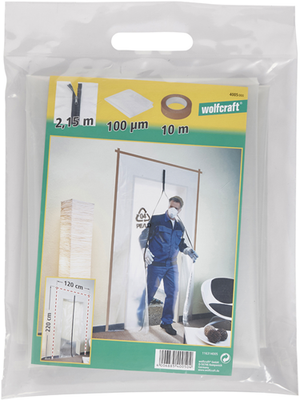 Wolfcraft - stofdeur met rits - complete set - 4005000