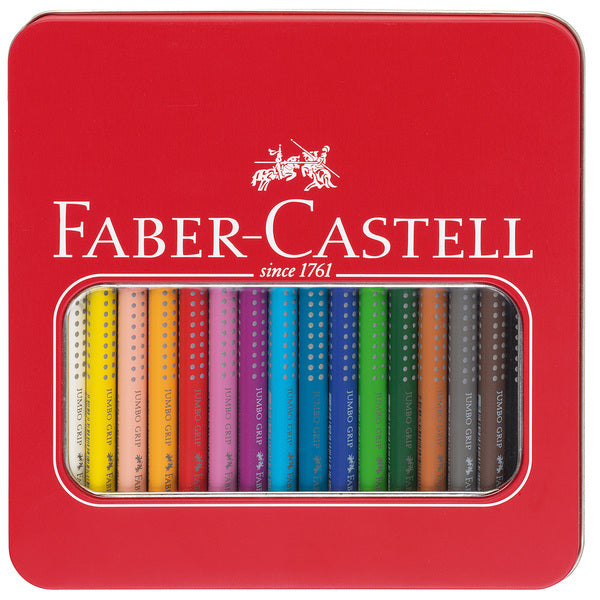 Load image into Gallery viewer, Faber castell fc-110916 kleurpotlood jumbo grip etui met 16 stuks
