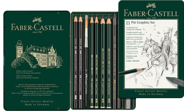 Faber-castell grafietpotloden - pitt - set 11-delig - fc-112972