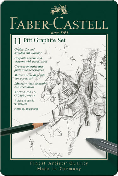 Faber-castell grafietpotloden - pitt - set 11-delig - fc-112972
