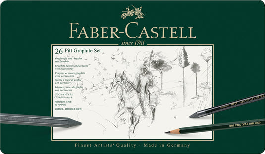 Faber castell fc-112974 grafietset faber-castell pitt 26-delig