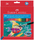 Faber-castell aquarelpotlood - etui 24 stuks + penseel - fc-114425