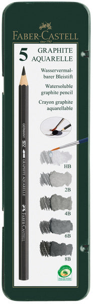 Load image into Gallery viewer, Faber castell fc-117805 aquarelpotlood faber-castell graphite etui a 5 stuks

