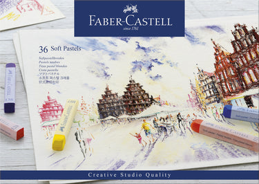 Faber-castell pastelkrijt - creative studio - softpastel - 36 stuks - assorti kleuren - fc-128336