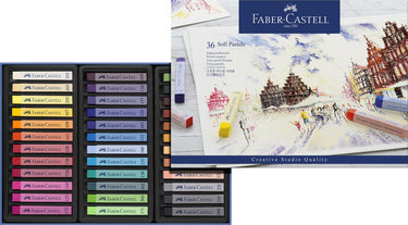 Faber-castell pastelkrijt - creative studio - softpastel - 36 stuks - assorti kleuren - fc-128336