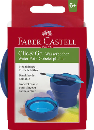 Faber-castell watercup - clic go - blauw - fc-181510
