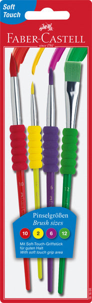 Load image into Gallery viewer, Faber castell fc-481600 penselenset plastic 4 stuks
