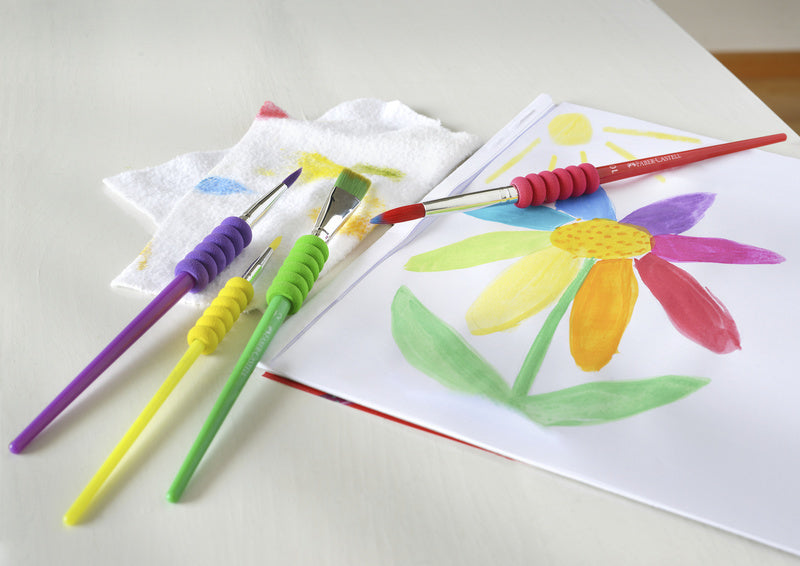 Load image into Gallery viewer, Faber castell fc-481600 penselenset plastic 4 stuks
