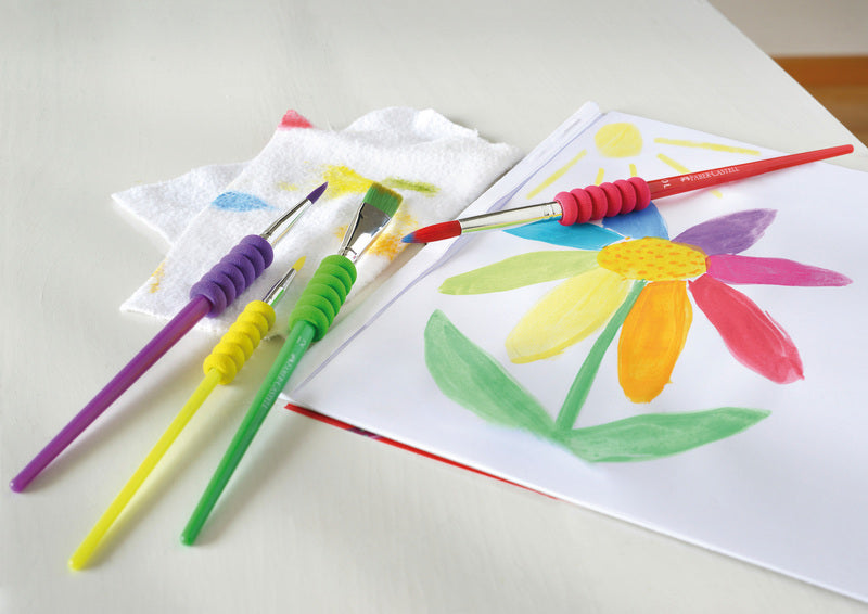 Load image into Gallery viewer, Faber castell fc-481600 penselenset plastic 4 stuks
