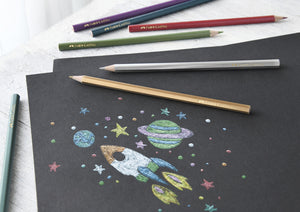 Faber castell kleurpotloden faber-castell metallic kleurenassortiment 10 stuks